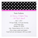 Invitations de partie de papillon de point de polk