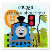 Invitations de train de Chugga Choo Choo