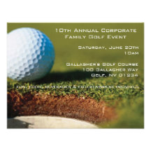 Invitations d'entreprise d'événement de golf