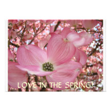 INVITATIONS Dogwood Flowers Announcement Cards