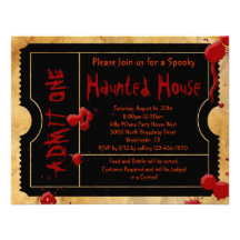 Invitations effrayantes noires de billet d'éclabou