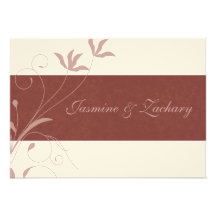 Invitations élégantes de mariage de automne