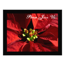 Invitations élégantes de Noël de vacances de poins