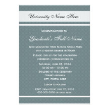 Invitations for graduation ceremony (convocation)