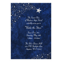 Invitations formelles de bal d'étudiants bleu arge invitations