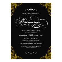 Invitations formelles de boule de mascarade