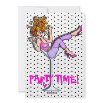 Invitations - Girl in a Martini, Lil' Red