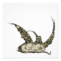 Invitations (jaunes) de sommeil Dragonette
