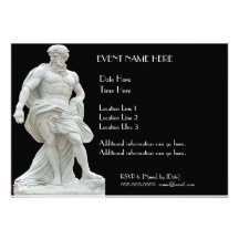 Invitations masculines de statue