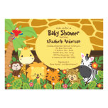 Invitations mignonnes de baby shower d'animaux de 