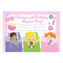 Invitations mignonnes de fête d'anniversaire de Sl