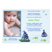 Invitations nautiques de baptême