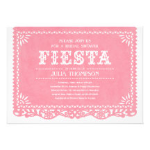 Invitations nuptiales de douche de fiesta