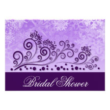 Invitations nuptiales de douche de flocon de neige