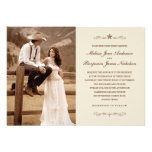 Invitations occidentales vintages de mariage de ph