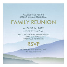 Invitations personnalisés de la Réunion de famille