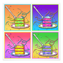 Invitations - Pop Art Cake