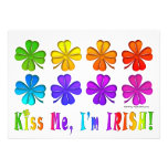Invitations - Pop Art SHAMROCKS
