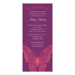Invitations pourpres et roses de Quinceanera de pa