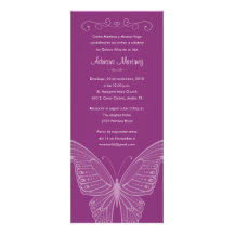Invitations pourpres violettes de Quinceanera de p