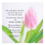 Invitations roses de mariage de tulipe invitations