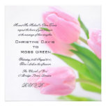Invitations roses de mariage de tulipe invitations