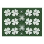 Invitations template - customizable shamrocks