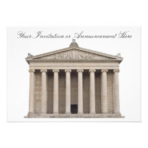 Invitations with Classical Architecture