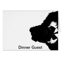 Invité de dîner carte de vœux