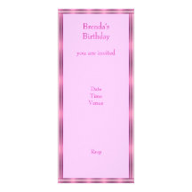 Invite Elegant Pink Stripe
