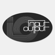 io oval stickers