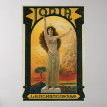 Ionia Vintage Magician Advertisement Poster