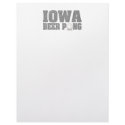 Iowa Beer Pong letterhead