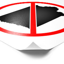 Iowa Cross Out Symbol Photograph