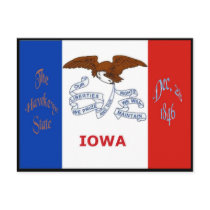 Iowa Flag Postcard
