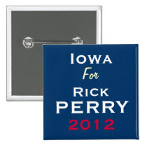 IOWA For Rick PERRY 2012 Campaign Button buttons