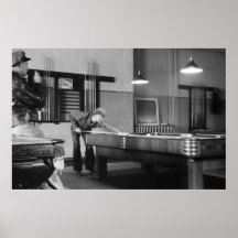 Iowa Pool Hall, 1940 Posters