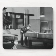 Iowa Pool Hall, 1940s Mousepad
