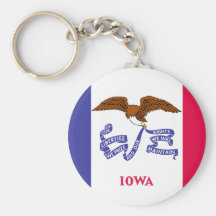 Iowa State Flag Key Chain