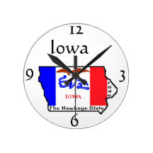 Iowa Wall Clock