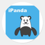 iPanda Round Stickers