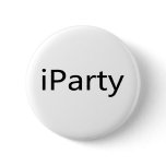 iParty Pinback Button