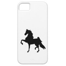 iphone5 à peine là cas - silhouette de Saddlebred Coques iPhone 5