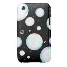 iPhone 3G/3GS - Bubble Black iPhone 3 Covers