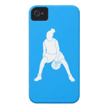 iPhone 4 Case-Mate Dribble Silhouette Blue
