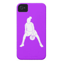 iPhone 4 Case-Mate Dribble Silhouette Purple