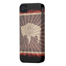 Iphone 4 Case with state flag of Wyoming