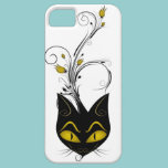 iPhone 5 Barely There Case Black Cat Yellow Flower casemate cases