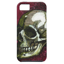 iPhone 5 Case - Human Skull Illustration