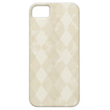 IPhone 5 Cover Beige Argyle